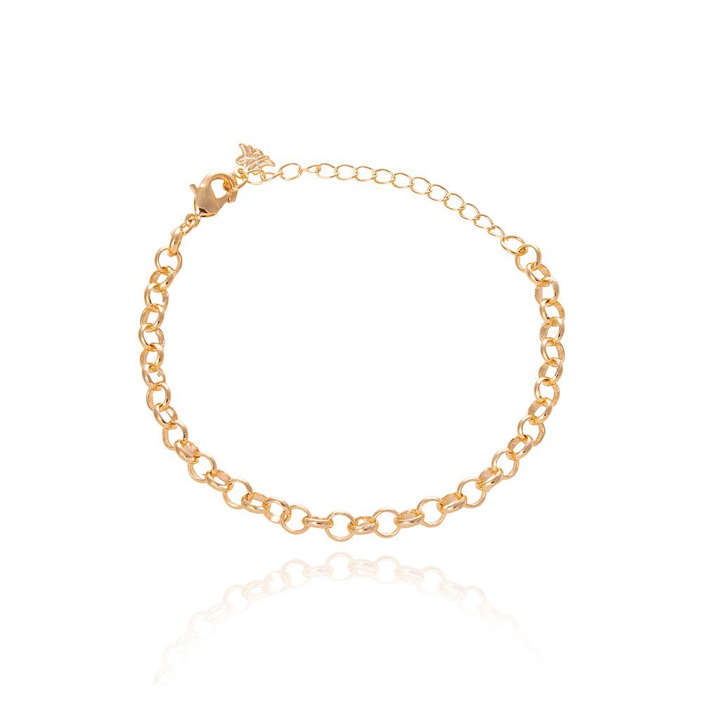 Pulseira Elo Port. 5mm C/fecho Lagosta