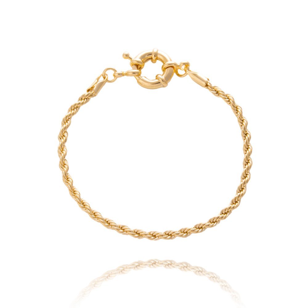 Pulseira Cordao Baiano 3mm C/fecho Boia