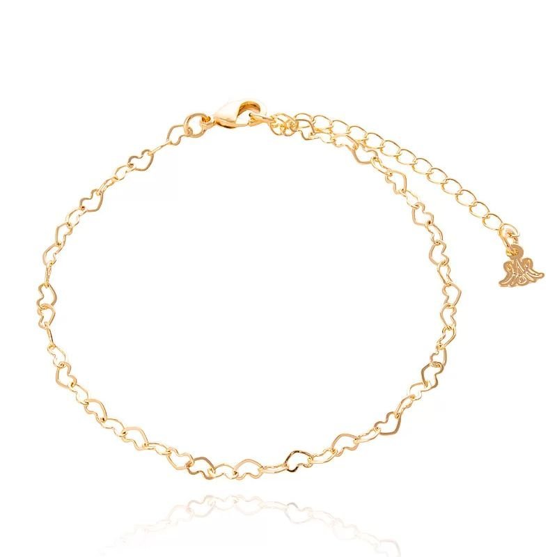 Tornozeleira Coraçao C/fecho Lagosta 20/25cm