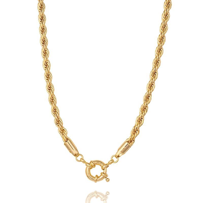 Colar Cordao Baiano 5mm C/fecho Boia 45cm