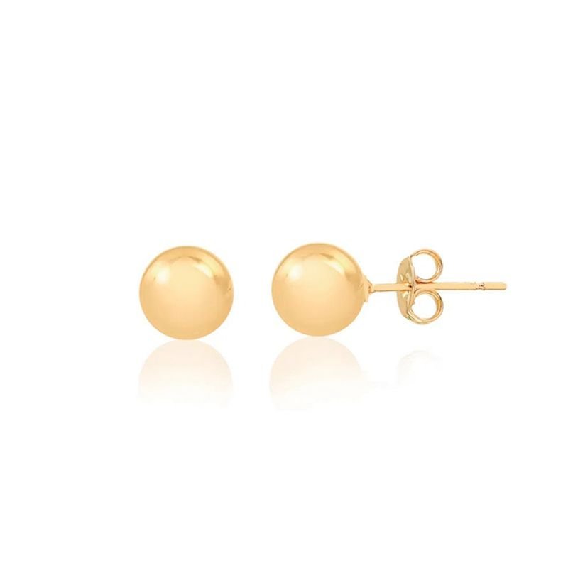 Brinco Bola Lisa 10mm