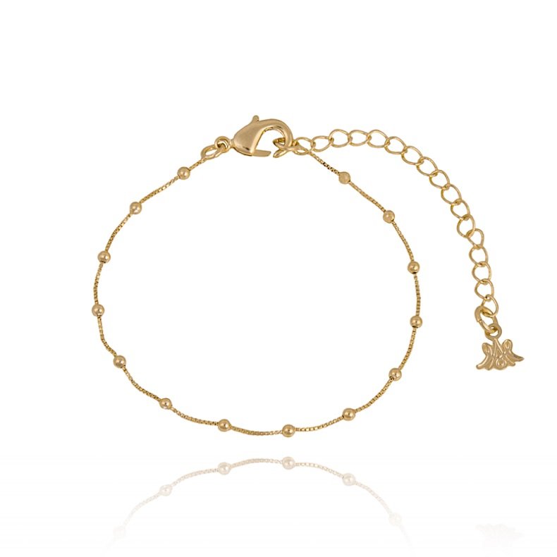 Pulseira Veneziana Bolinha C/fecho Lag.