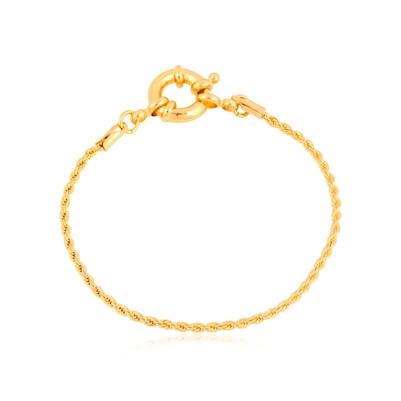 Pulseira Cordao Baiano 2mm C/fecho Boia