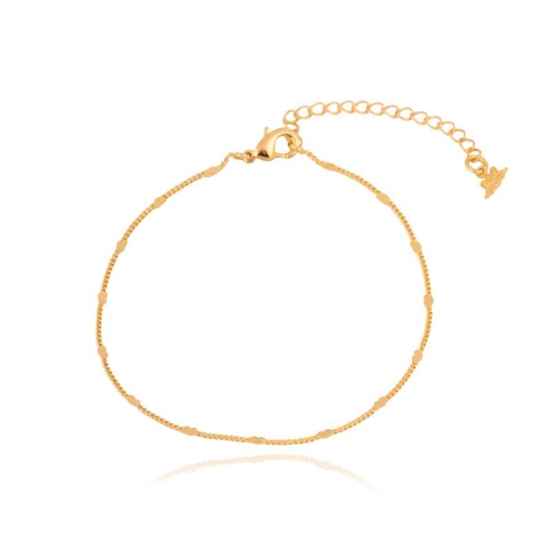 Pulseira Elo Grume Coraçao C/fecho Lag.