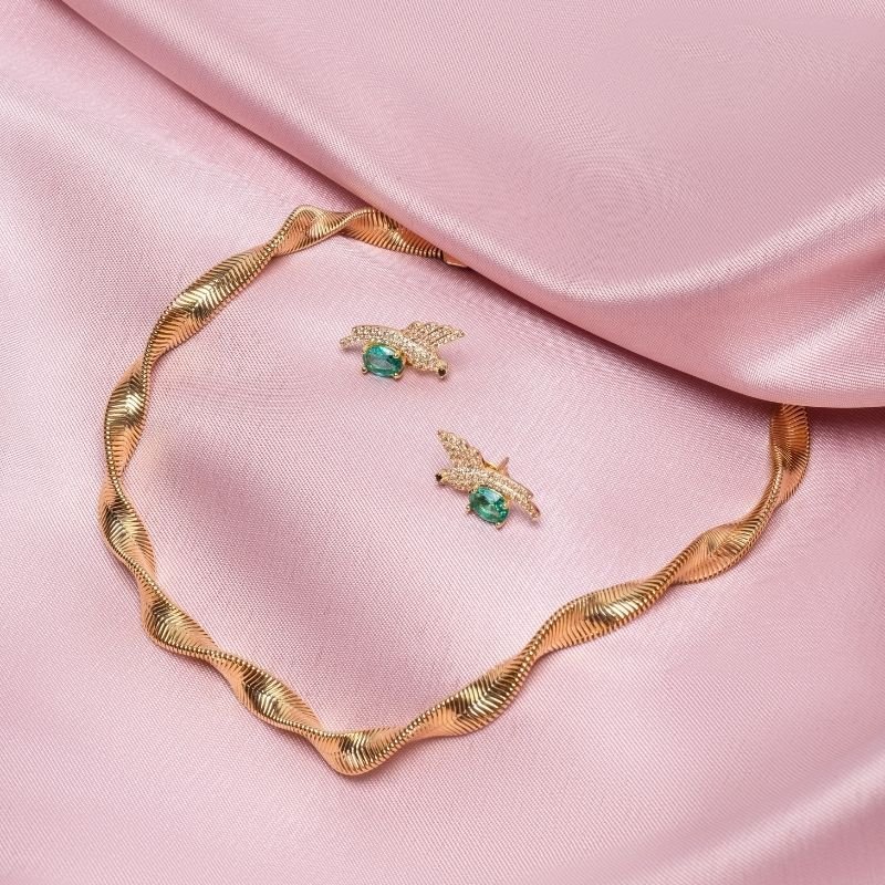 Colar Lacraia 8mm C/fecho Lagosta 40/45cm