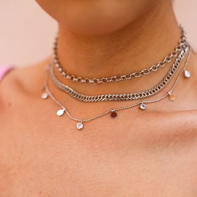 Corrente Elo Portugues 5mm C/fecho Lag. 30/40cm