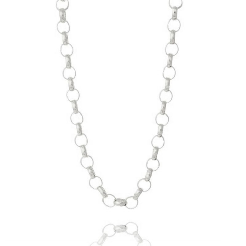 Corrente Elo Portugues 5mm C/fecho Lag. 30/40cm