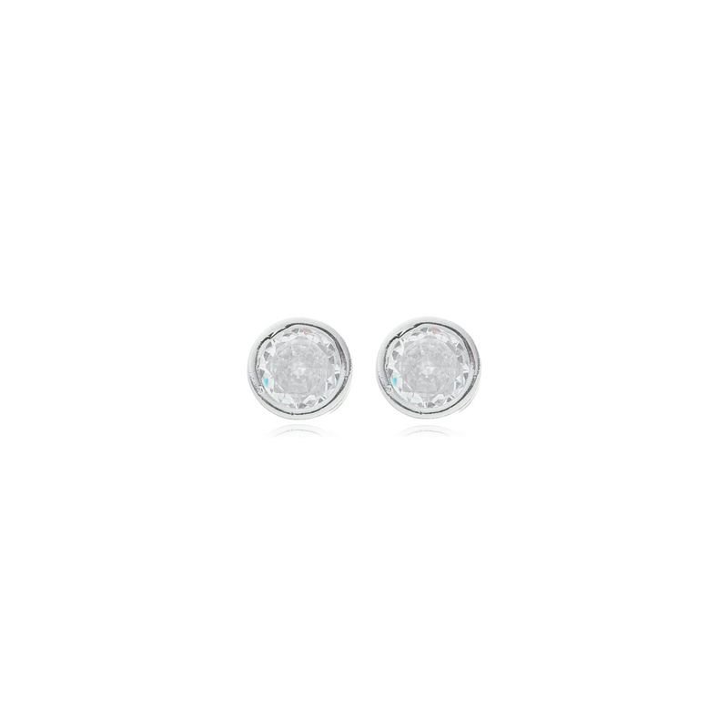 Brinco Redondo 7mm C/zirconia
