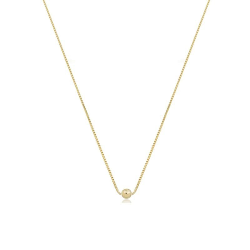 Colar Veneziana C/bolinha 6mm C/fecho Lag. 30/40cm