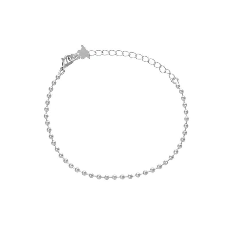 Pulseira Bolinha 2mm C/fecho Lagosta