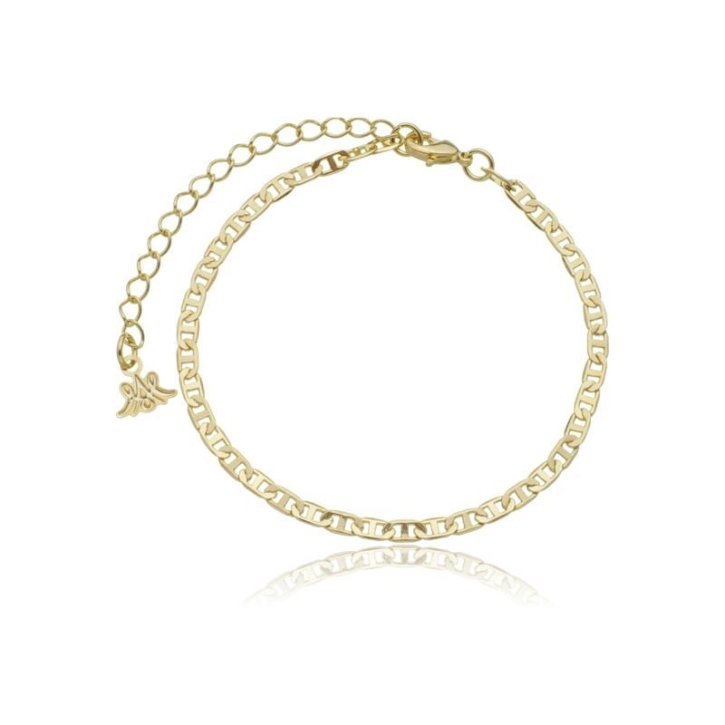 Pulseira Elo Cadeado 3mm C/fecho Lag.