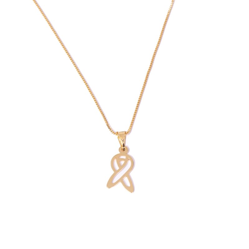 Colar Veneziana C/ping. Laço Vazado 45cm