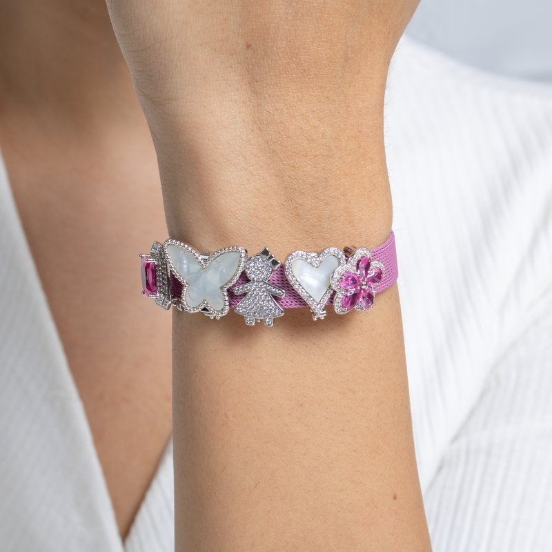 Pulseira Berloque Slim Em Aço Inox