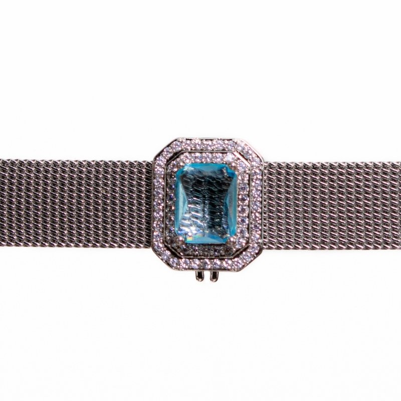 Pingente Cravejado Com Zircônia Retangular Color