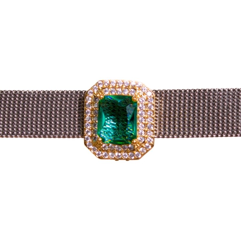 Pingente Pulseira Cravejado Color