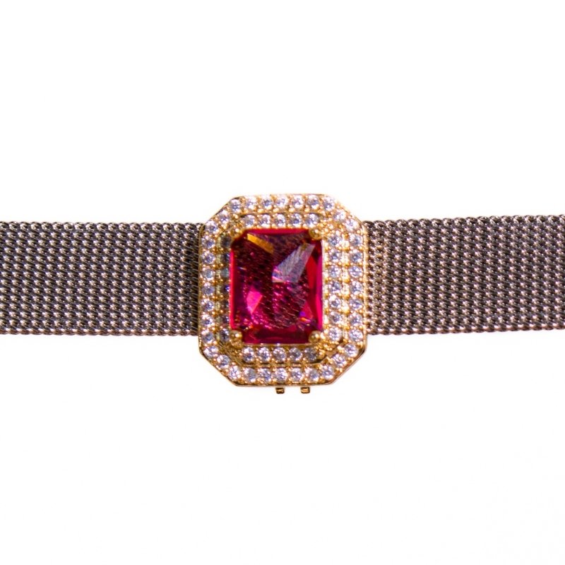 Pingente Pulseira Cravejado Color