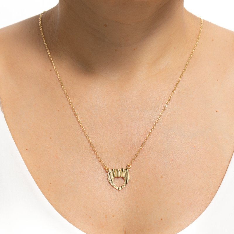 Escapulário Cadeadinho Coração 17mm Com Detalhes 60cm