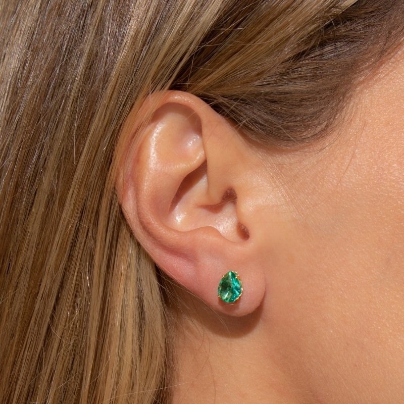 Brinco Ponto De Luz Gota 6mm