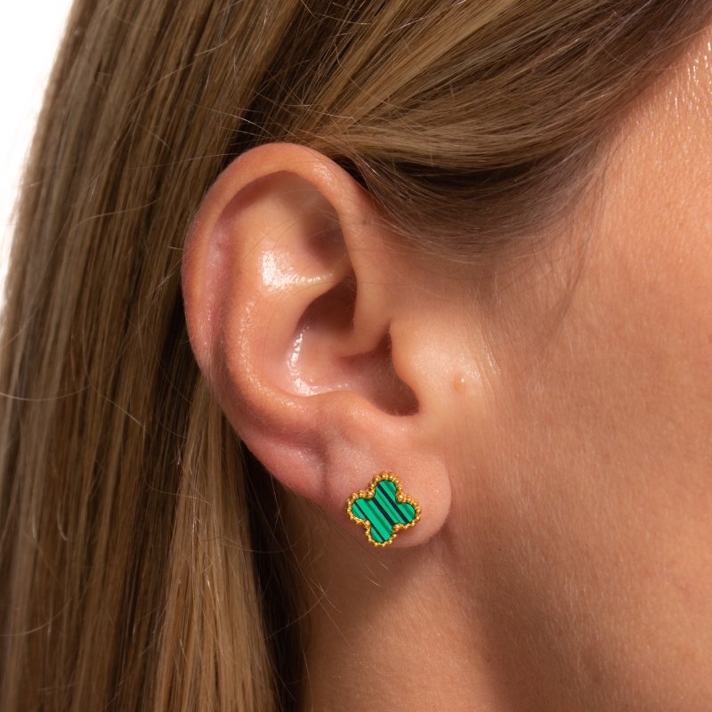 Brinco Trevo 11mm Aço Inox -sem Garantia