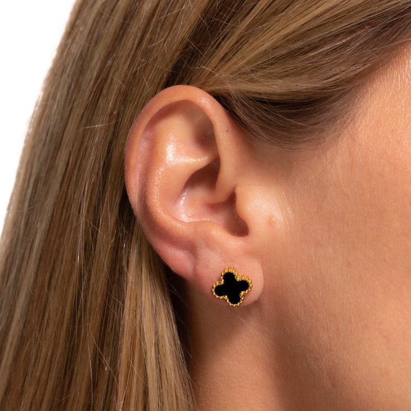 Brinco Trevo 11mm Aço Inox -sem Garantia