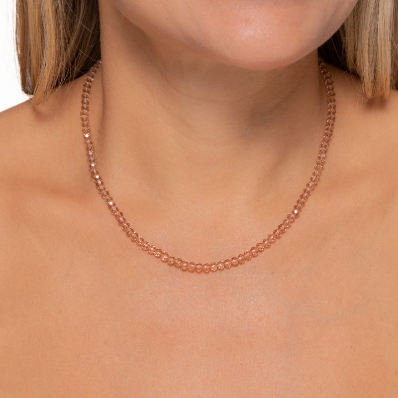 Colar Fio De Vidro 4mm 40/45cm