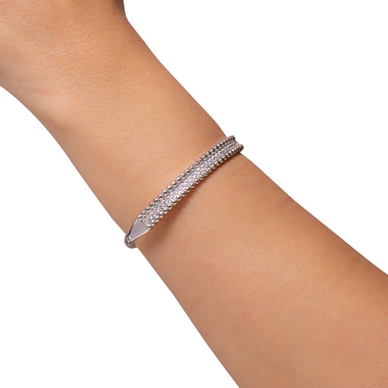 Bracelete Com 1 Fileira Em Zircônia
