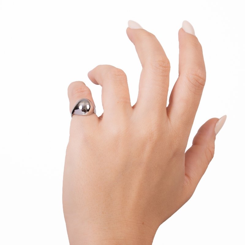 Anel Dedinho Abaulado Liso