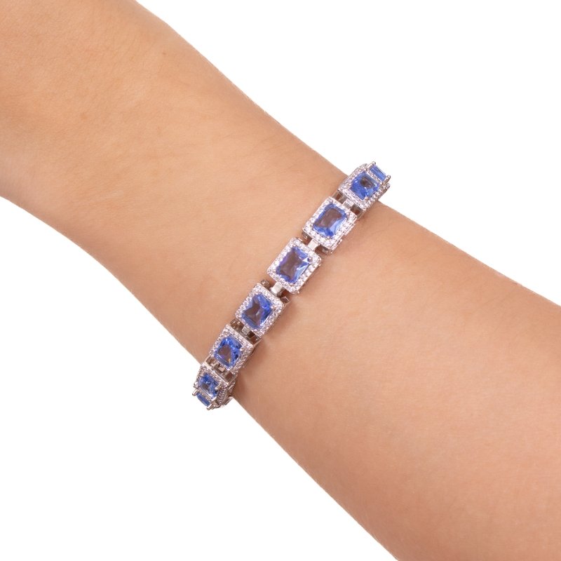 Pulseira Retangular Cravejadas