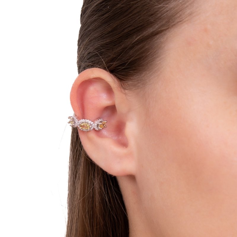 Brinco Piercing Fake Cravejado