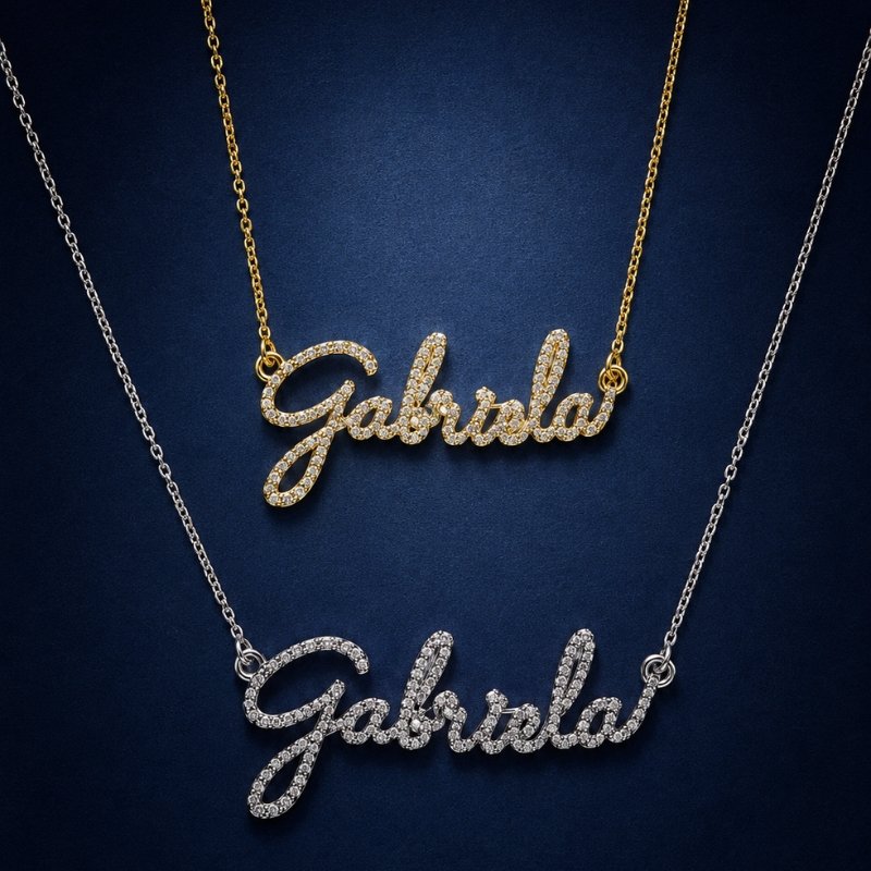 Colar Veneziana Personalizado Ate 8 Letras 40/45